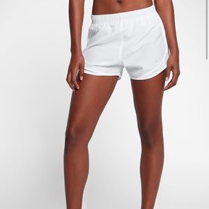 Nike White Running shorts